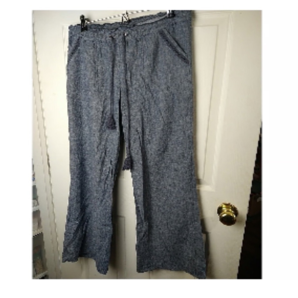 Rewind linen/cotton pants/elastic waist